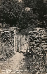 The Gate Garrett Bay Inn Ellison Bay Wis. Wisconsin Postcard Postcard Postcard