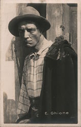 Emilio Ghione as Za La Mort Postcard