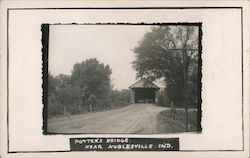 Potter's Bridge Noblesville, IN H.B. Rood Photo Postcard Postcard Postcard