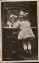 Her First Bow Postcard