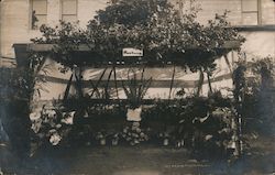 1909 Flower Festival Booth Pinehurst Postcard