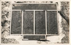 Plaque Commemorating the Donner Party Postcard