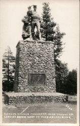 Pioneer Donner Monument, Largest Bronze West of Mississippi River Postcard