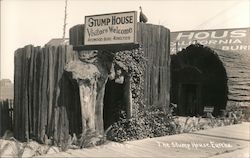 The Stump House, Redwood Burl Novelties Postcard