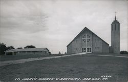 St. Mary's Church & Rectory Postcard