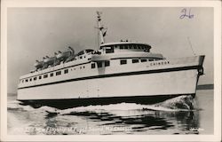 The New Flagship of Puget Sound "MV Chinook" Postcard