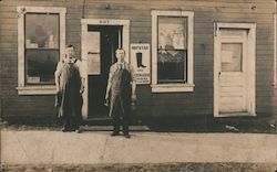 Hofstad Boot and Shoemaker Old Storefront Street Number 8317 Postcard