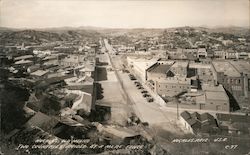 Nogales, Old Mexico. Two countries divided by a mere fence. Arizona Postcard Postcard Postcard