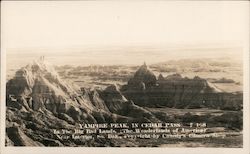 Vampire Peak in Cedar Pass, Badlands Interior, SD Postcard Postcard Postcard