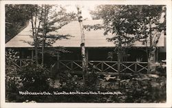 Mudjekeewis Dining Hall, Hiawatha Sportsman's Club Engadine, MI Postcard Postcard Postcard