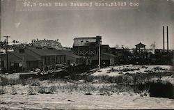 No. 3 Coal Mine Roundup Mont.B1023 Cec Butte, MT Postcard Postcard Postcard