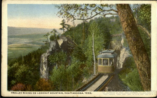 Trolley Riding On Lookout Mountain Chattanooga Tennessee