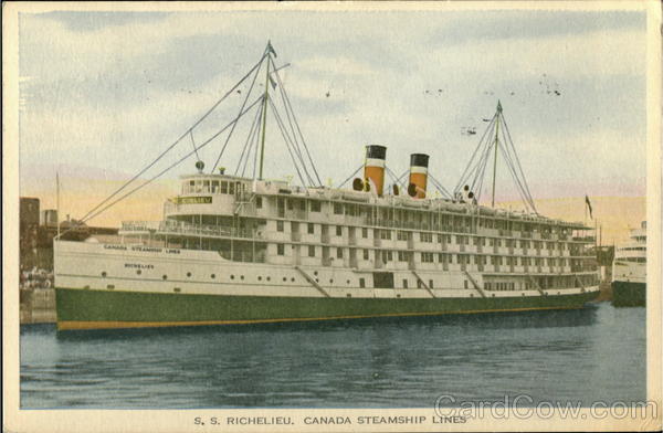 S. S. Richelieu Canada Steamship Lines Boats, Ships