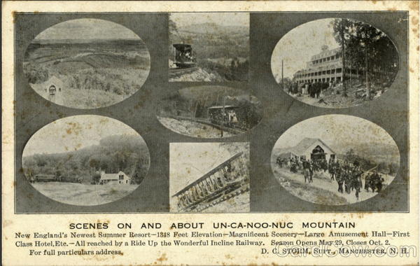 Scenes On And About Un-Ca-Noo-Nuc Mountain Manchester New Hampshire