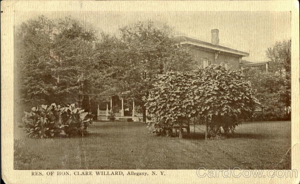 Res. Of Hon. Clare Willard Allegany New York