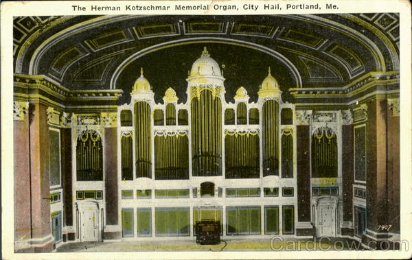 The Herman Kotzschmar Memorial Organ Portland Maine