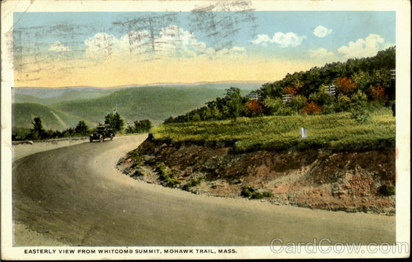 Easterly View From Whitcomb Summit Mohawk Trail Massachusetts