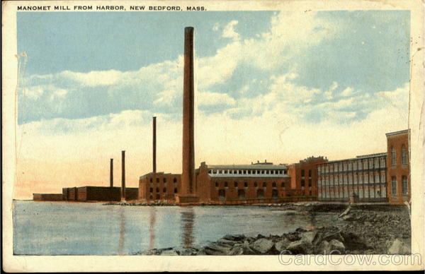 Manomet Mill From Harbor New Bedford Massachusetts
