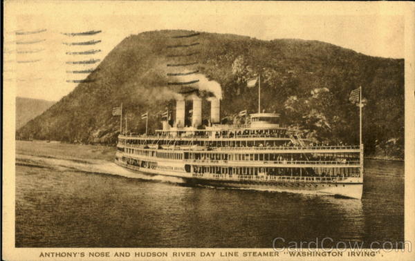 Anthony's Nose And Hudson River Day Line Steamer Boats, Ships