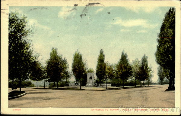 Entrance To Fenway O'Reilly Monument Boston Massachusetts