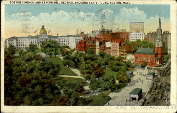 Boston Common And Beacon Hill Section Massachusetts