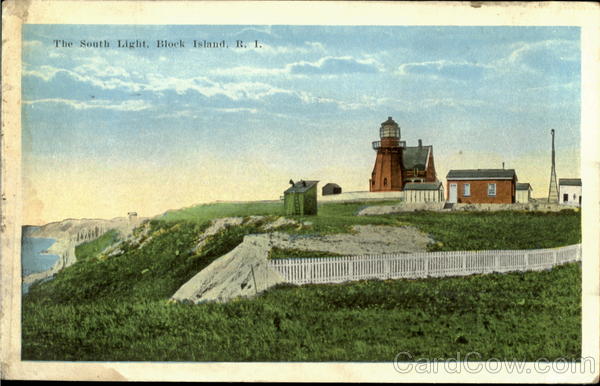 The South Light Block Island Rhode Island