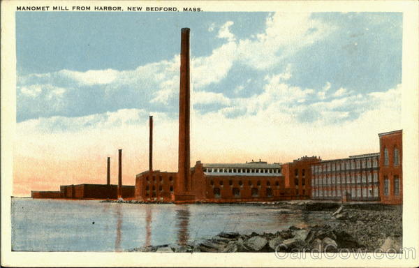 Manomet Mill From Harbor New Bedford Massachusetts