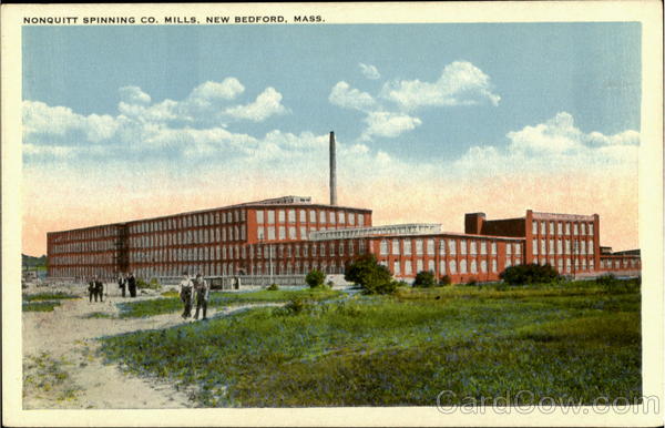 Nonquitt Spinning Co Mils New Bedford Massachusetts