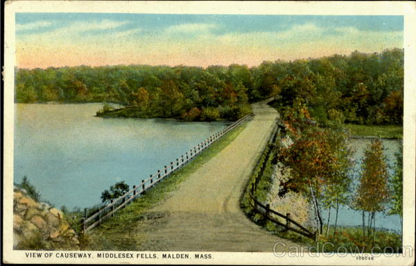 View Of Causeway Middlesex Fells Malden Massachusetts