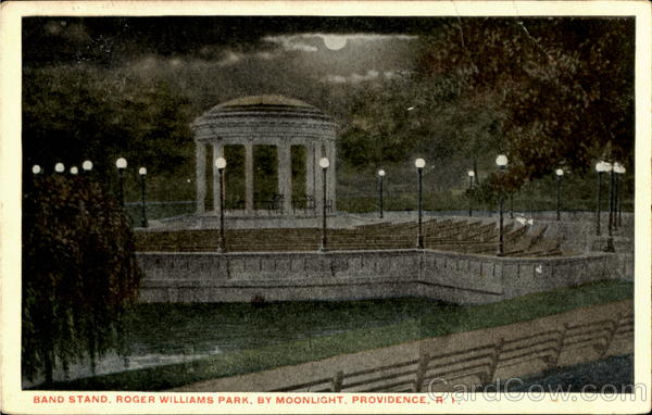 Band Stand Roger Williams Park By Moonlight Providence Rhode Island