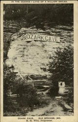 Ozark Cave Elk Springs, MO Postcard Postcard