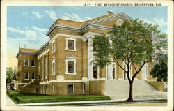 First Methodist Church Bradenton, FL Postcard Postcard