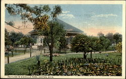 Pavilion In Nimisilla Park Canton, OH Postcard Postcard