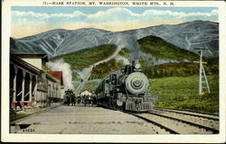 Base Station, Mt. Washington Postcard