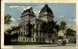 Winnebago County Court House Rockford, IL Postcard Postcard