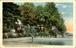 The Picturesque Walk Along The Shore Weirs Beach, NH Postcard Postcard