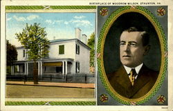 Birthplace Of Woodrow Wilson Postcard