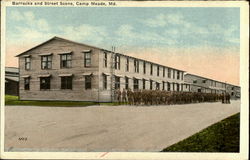 Barracks And Street Scene Postcard