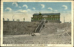 Y. W. C. A Hostess House And Stairway Fort Devens, MA Postcard Postcard