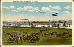 Birds Eye View Of Section Of Camp Postcard