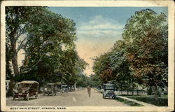 West Main Street Hyannis, MA Postcard Postcard