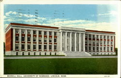 Morrill Hall, Univrsity of Nebraska Postcard