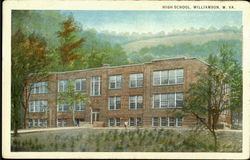 High School Williamson, WV Postcard Postcard