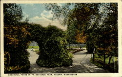 Beautiful Paths In Pt. Defiance Park Postcard