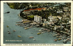 Eastern Section Of Miami Florida Postcard Postcard