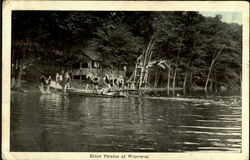 River Pirates At Camp Wopowog Postcard