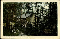 The Old Rustic Tea House Lakewood, NJ Postcard Postcard