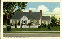A Typical Cape Cod Home Postcard