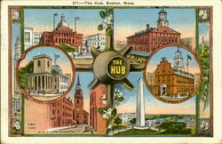 The Hub Boston, MA Postcard Postcard