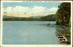 Lake Garfield Monterey, MA Postcard Postcard